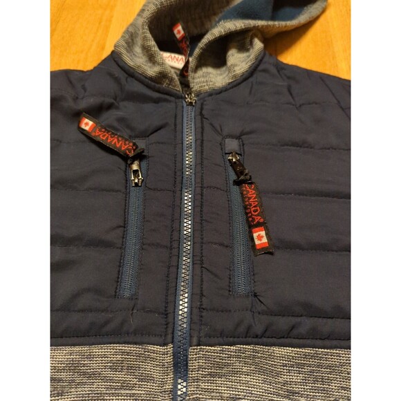 Canada Weather Gear Jacket Coat Youth Kids Medium Blue Hooded Lightweight - Picture 2 of 11